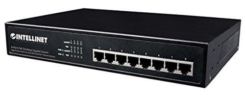 Intellinet 8-Port PoE+ Desktop Gigabit Switch Gigabit Ethernet (10/100/1000) Supporto Power over Ethernet (PoE) Nero