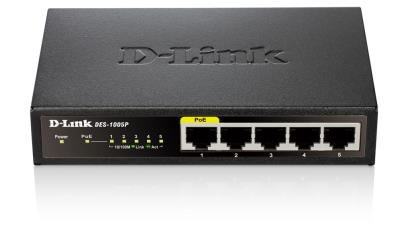 D-Link Switch di rete  Des-1005P 5 Lan Rj-45 10/100Mbps