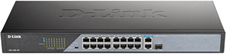 D-Link Switch Dss 100e-18p - switch - 18 porte - unmanaged - montabile su rack dss-100e-18p