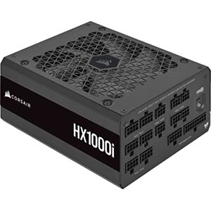 Corsair HX1000i Vollmodulares, Extrem Geräuscharmes ATX-Netzteil ATX 3.0- Und PCIe 5.0-kompatibel  iCUE Software-Kompatibel 80 Plus Platinum-Effizienz Schwarz