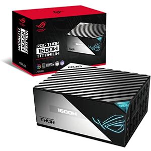 Asus ROG Thor 1600W Titanium Netzteil (1600W, Aura Sync RGB-Beleuchtung, OLED Display, PCIe 5.0 Ready, Galliumnitrid-Transistoren, Digitale Steuerung und Low-ESR-Kondensatoren)