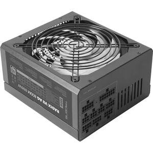 TACENS Radix VII AG 800, Vollmodulares 800W ATX-Netzteil, 10 Jahre Garantie, 80Plus Silver, 87% Wirkungsgrad, 140mm FDB-Lüfter mit AI-RPM Technologie, Japanische-Kondensatoren 105º, Schwarz