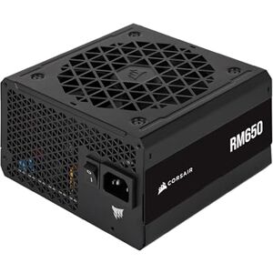 Corsair RM650 ATX 650W Vollmodulares Netzteil 80 Plus Gold Zertifiziert Geräuscharm Zero RPM Mode EU Schwarz