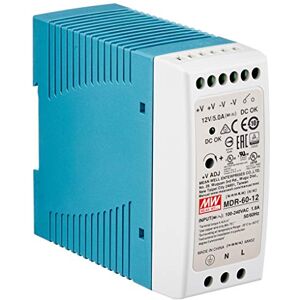 MeanWell Hutschienen Netzteil 60W 12V 5A ; , MDR-60-12 ; Hutschienennetzteil