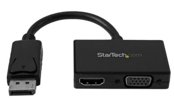 StarTech.com StarTech DP2HDVGA - Reise A/V Adapter: 2-in-1 DisplayPort auf HDMI oder VGA Konverter