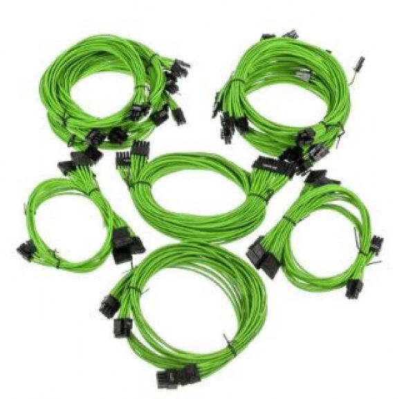 Super Flower Sleeve Cable Kit Pro - grün