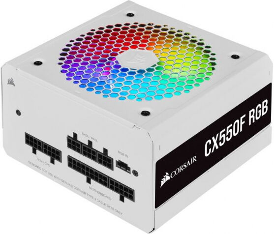 Corsair CX-F RGB Series 80+ Bronze / White - 550 Watt Netzteil