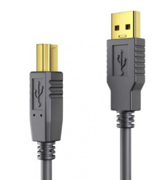PureLink USB2.0-Kabel Typ A-B:20 Meter USB2.0, Typ A-B, Aktiv, vergoldet