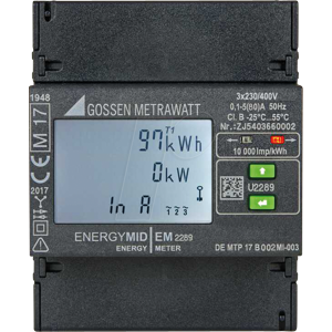 Gossen Metrawatt GMCI U2289-V027 - Energiezähler, MID, kWh, 4-L, 5(80)A, TCP/IP
