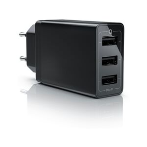 Aplic USB-Ladegerät 6000 mA, 3-Port Netzteil mit Smart Charge + Solid Charge 30W, max. 6000mA