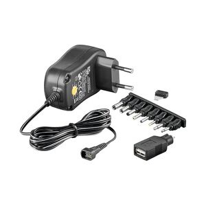 Goobay EcoFriendly Universal Netzteil 1000 mA 3-12 V mit 8 DC + 1 USB Adapter Netzstecker