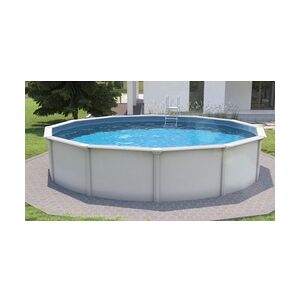 Steinbach Stahlwandpool Set Nuovo de Luxe II Ø 460 x 120 cm, weiß