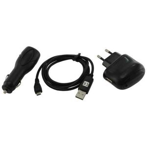 Trade-shop - 4in1 zubehör set: Netzteil usb Ladekabel kfz Kabel Datenkabel Adapter für lg GT-350 GS-500 GS-290 GM7-30 GM-360 GD-710 i-920 GW-620