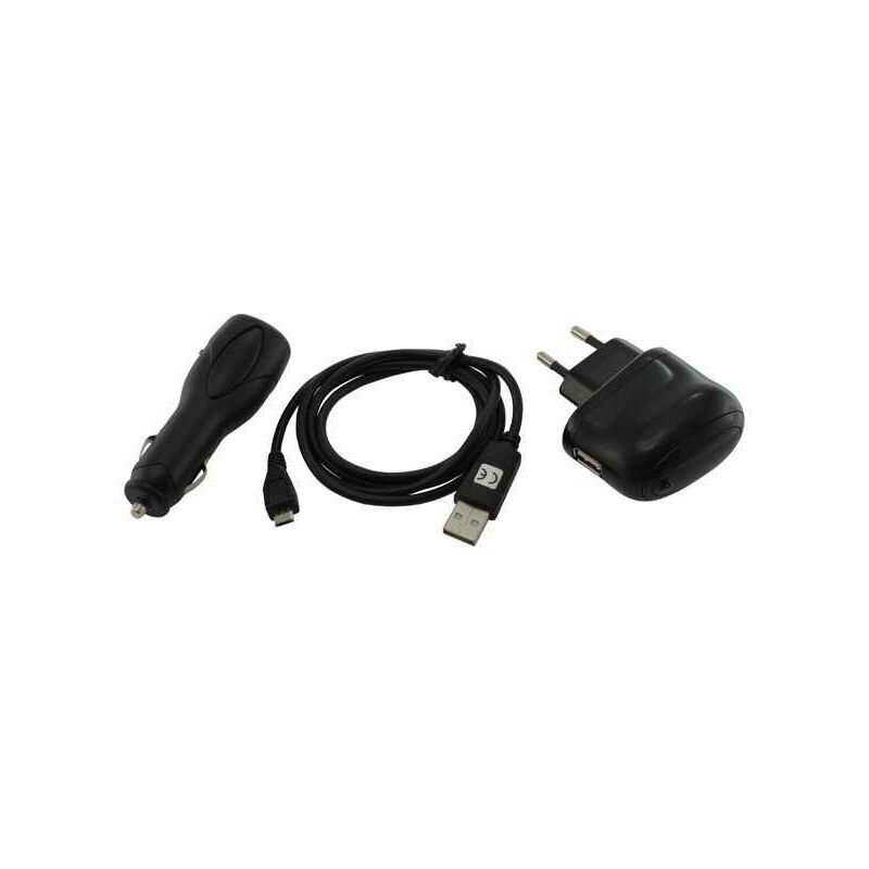 Trade-shop - 4in1 zubehör set: Netzteil usb Ladekabel kfz Kabel Datenkabel für lg 220 220c AX155 AX265 UX265 AX370 UX370 LX400 LX600 Lotus AX585