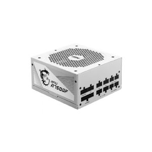 MSI MPG A750GF - Strømforsyning (intern) - ATX12V / EPS12V - 80 PLUS Gold - AC 100-240 V - 750 Watt - aktiv PFC - hvid