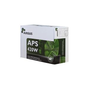 Inter-Tech Elektronik Handels Argus APS-420W - Strømforsyning (intern) - ATX12V 2.31 - AC 115/230 V - 420 Watt - aktiv PFC