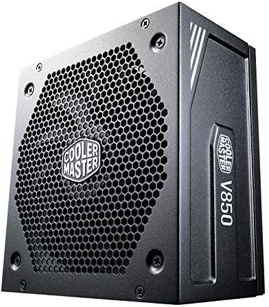 Cooler Master V850 Gold V2 PSU, Enchufe EU: 850W, 80 PLUS Gold, Modular Total, Fuente de Alimentación ATX, Ventilador FDB 135mm, Modo Semi-Fanless, 10 Años Garantía, Cables PCI-e 16AWG, Edición Negra