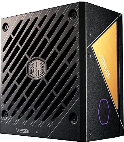 Cooler Master V850 Gold i Multi PSU, Enchufe EU – 850W, 80 PLUS Gold, Totalmente Modular, Semi Digital, Soporte ATX 3.0, Ventilador FDB 135mm, Modo Smart Thermal Control, MasterPlus+, 10 Años Garantía