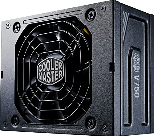 Cooler Master V750 SFX Gold Fuente de Alimentación 750W 80 PLUS Gold Fully Modular, PSU SFF/mini-ITX, Ventilador Silencioso FDB 92mm, Modo Semi-Fanless, Soporte SFX/ATX, Plug UE