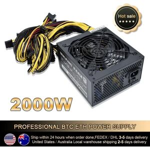 SENLIFANG Alimentation ATX Mining Bitcoin  2000W  180-260V  95%  embauche élevée pour ETC RVN  S9  S7  L3  8