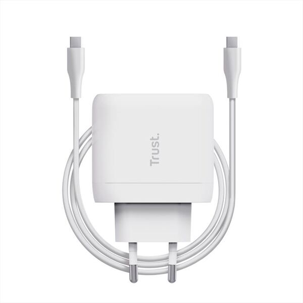 trust caricabatteria usb-c maxo 65w-white