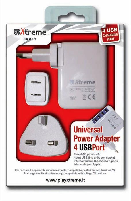 Xtreme 45571 Alimentatore 4 Porte Usb