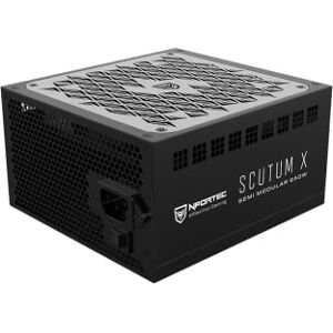 Nfortec - SCUTUM X Power Supply 650W Semi Modular ATX 80+ Bronze, 140mm Fan, Black