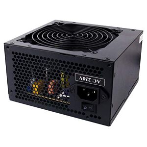 CiT Builder 500W Power Supply, Non Modular, PPFC, 70% Efficiency, 12cm Cooling Fan, An Excellent Entry Level Power Supply, No Power Cable Included Black