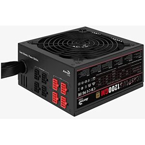 Aerocool 1200W 80+ GOLD KCAS Series Semi-Modular Power Supply (AE-KCASP1200GM)