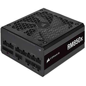 Corsair RM850x 80 PLUS Gold Fully Modular ATX 850 Watt Power Supply (135 mm Magnetic Levitation Fan, Wide Compatibility, Reliabile Japanese Capacitors, Extremely Fast Wake-from-Sleep) UK - Black