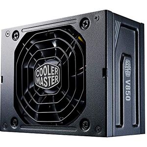 Cooler Master V850 SFX Gold, UK Plug - 850W 80 PLUS Gold, Fully Modular Power Supply Unit, SFF/mini-ITX PSU, Quiet 92 mm FDB Fan, Semi-Fanless Mode, SFX-to-ATX Bracket, 10-Year Warranty - 850W