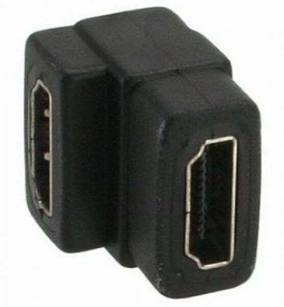 InLine HDMI Adapter - HDMI A Buchse / Buchse - gewinkelt