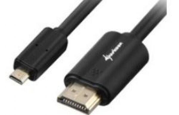 Sharkoon HDMI zu microHDMI-Kabel v2.0 4K - 1m - Schwarz