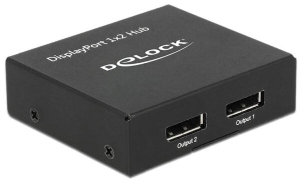DeLock 87691 - Displayport 1.2 Splitter 1 x Displayport in > 2 x Displayport out 4K