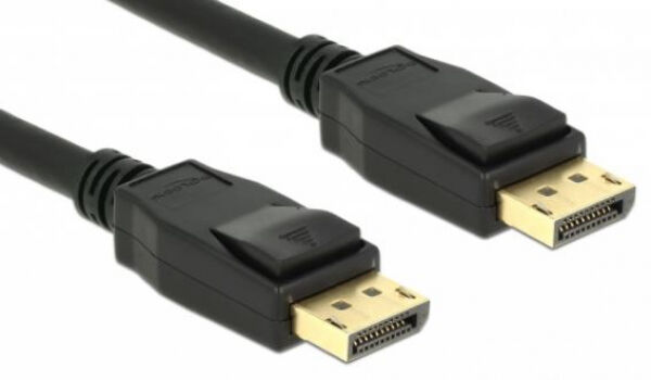 DeLock 85508 - Kabel Displayport 1.2 Stecker > Displayport Stecker 4K 60 Hz Schwarz 1,5 m