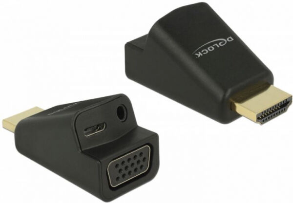 DeLock 65895 - Adapter HDMI-A Stecker > VGA Buchse mit Audio