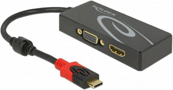 DeLock 87730 - USB Type-C Splitter (DP Alt Mode) > 1 x HDMI + 1 x VGA out