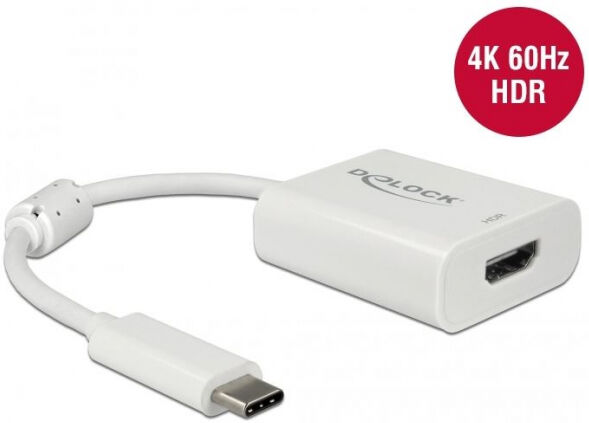 DeLock 63937 - USB Type-C Adapter zu HDMI (DP Alt Mode) 4K 60 Hz mit HDR Funktion