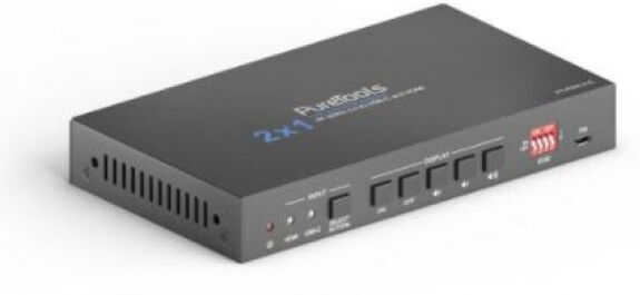 PureLink PureTools PT-PSW-21C - 2x1 4K 18Gbps Multiformat Huddle Room Switcher