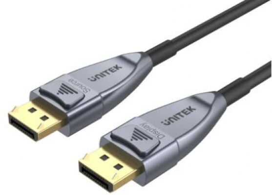 Unitek C1616GY - 8K Fiber Optic DisplayPort 1.4 Cable - 10m