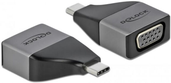 DeLock 64002 - USB Type-C Adapter zu VGA (DP Alt Mode) 1080p - kompaktes Design