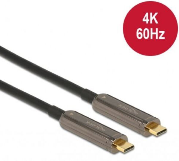 DeLock 84103 - Aktives Optisches USB-C Video Kabel 4K 60 Hz - 10m