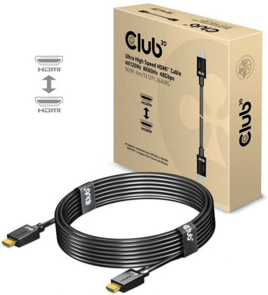 Club 3D CAC-1374 - Ultra High Speed HDMI 2.1 / 4K120Hz / 8K60Hz Kabel - 4m