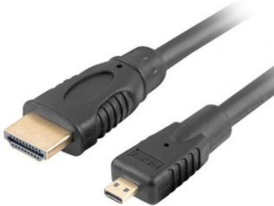 Lanberg CA-HDMI-12CC-0018-BK - HDMI auf Micro HDMI 1.4 Kabel - 1.8m