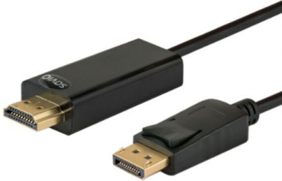 Savio CL-56 - Displayport zu HDMI 1.4 Kabel - 1.5m