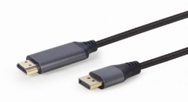 Gembird CC-DP-HDMI-4K-6 - DisplayPort auf HDMI-Kabel / Premium-Serie - 1.8m