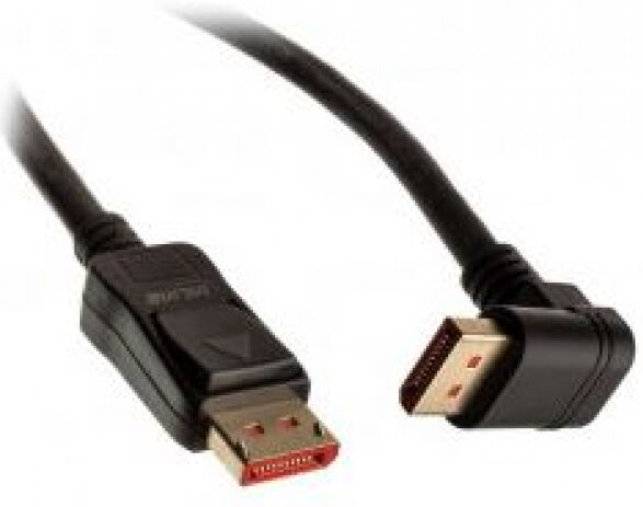 InLine 17151U - 8K4K DisplayPort Kabel v1.4 - nach unten gewinkelt - 1m