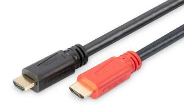Digitus DB-330118-100-S - HDMI High Speed Anschlusskabel mit Ethernet und Signalverstärker - 10m