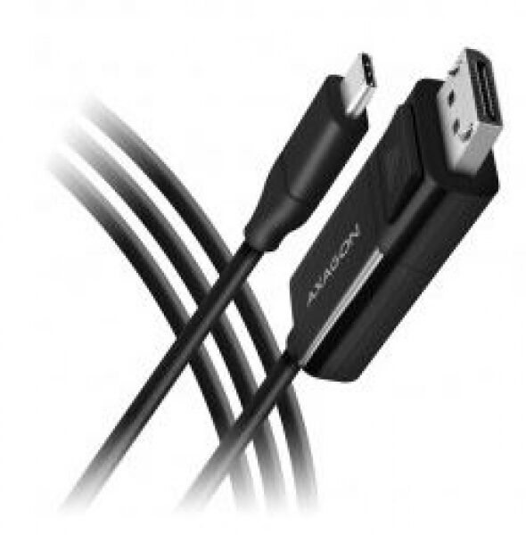 Axagon RVC-DPC - USB-C auf DisplayPort-Kabel, 1,8 m, 4K/60Hz - schwarz