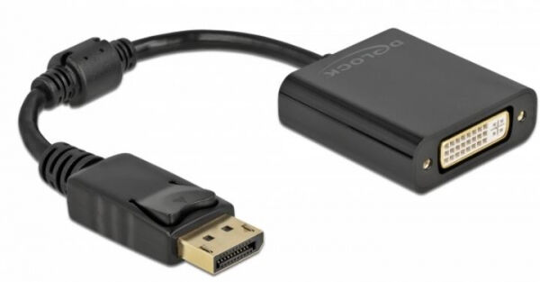 DeLock 61008 - Adapter DisplayPort 1.1 Stecker zu DVI Buchse Passiv schwarz